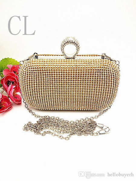 Factory brand new handmade Bags unique diamond evening Bridal Hand bag/clutch for wedding/banquet/party/porm(more colors