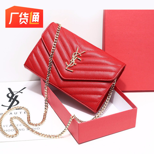 A +++ Big-brand women's bags limited women 2019 new envelope bag shoulder diagonal hand bag