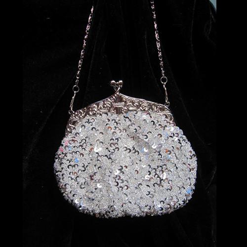 Free Shipping 2020 Crystal Sequin Beaded with Long and Short String Wedding Clutch Bridal Handbag Bridesmaid Purse