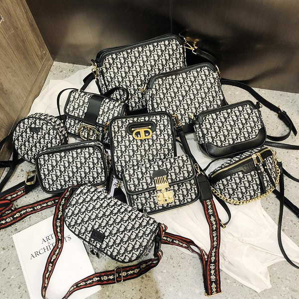 Prince Wen with the female bag retro canvas W8 Messenger bag 2019 new fashion wild mini shoulder bags Handbags Purses