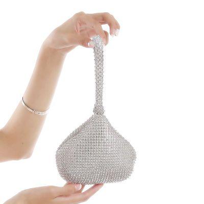 Special Occasion Women Fashion Bridal Hand Bags Wedding Events Party Diamond Crystal Beaded Bag Wallet Bridal Accessories CPA959