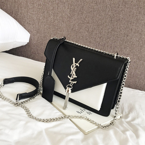 Portable Joker Inclined Leisure Single Temperament New Style Women Luxury Designer Chain Bag PU Fashionable Shoulder Bags Female