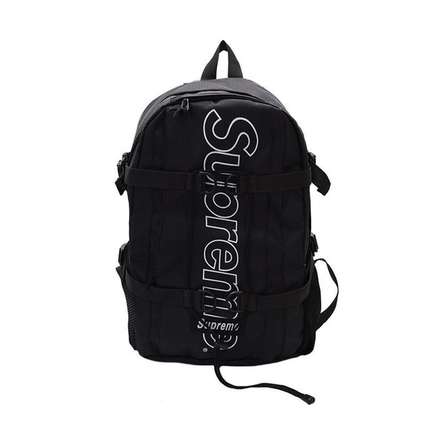 Sports Leisure Joker Backpack Couples Men Shoulder Bag Schoolbag Wave of Female High School Students Travel Large Capacity Sports Bag Campus