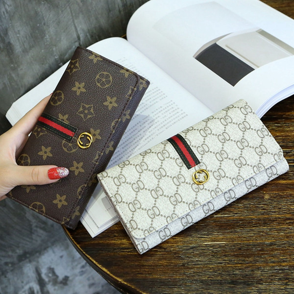 Women Wallet Luxury Brand Hot! wholesale 2018 famous brand fashion single zipper cheap luxury designer women pu leather wallet Five Colors