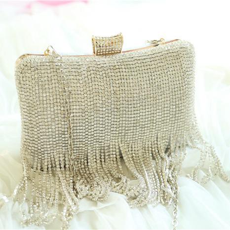 2016 Crystal Beading Bridal Hand Bags Cheap Clutch Evening Bags Handbags Wedding Accessories Clutch Rhinestone Ladies Bags Clutches