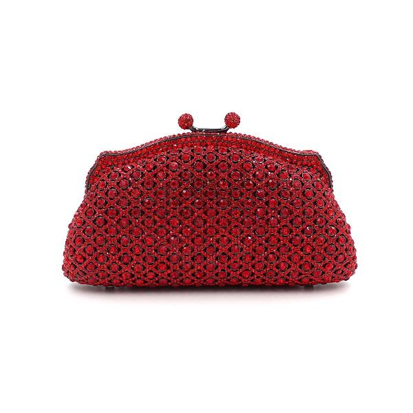 Ladies Handbag Red Beads Diamond Hallow Out Beaded Evening Bag Hand Bag Party Bride Cheongsam Ajustable Party BD079