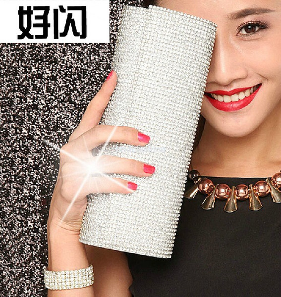 New Arrival Crystal Prom Evening Wedding Party Hand Bags Generous Bridal Hand Bags Free Shipping