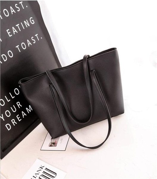 Fashion Designer Women Luxury Bags PU Leather Handbags One Shoulder Black Casual Useful Women Bag With Free Shipping