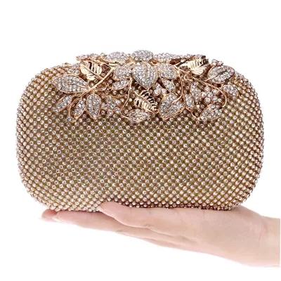 2022New Cheap Fashion BlingBling Diamond Crystals Women Bridal Party handbags Clutch Evening Bags Black/Silver/Gold with Chains CPA809