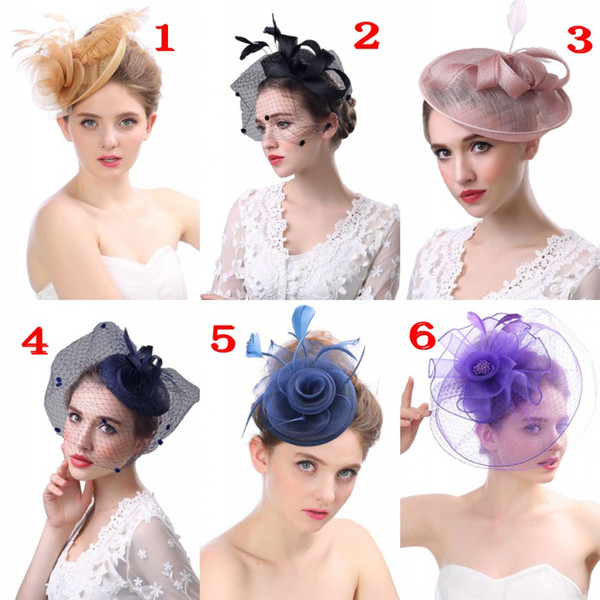 European And American Party Formal Women Hats For Wedding Party Evening Special Occasion Formal Ladies Bridal Hats Accessories CPA1920-26