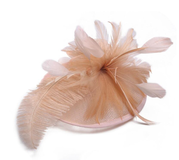 Elegant Bridal Accessories Feather Different Color Popular Bridal Wedding Hats Beautiful Wedding Supplies Colorful New Bridal Hats