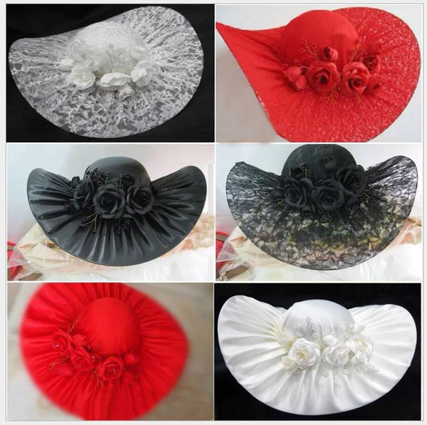 2019 lace flower cap, female recreational beach cap accessories, new fashion court clothing accessories, stage performance caps, spot sales