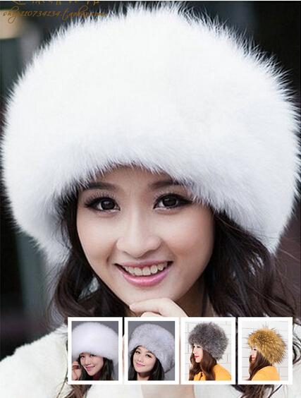 New Arrival Mongolian Princess Hats Warm Winter Bridal Hats Imiitating Fox Fur Hats Dome Hats Three Colors