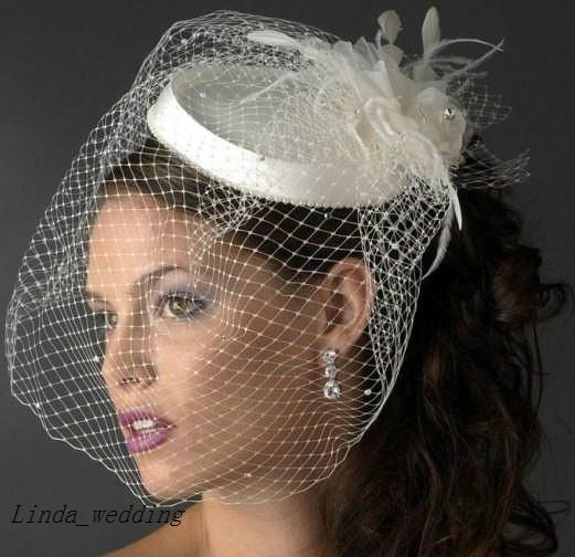 Free Shipping Wholesale Wedding Hat High Quality New Arrival Beautiful Birdcage Bridal Feathers Fascinator Bride Hats