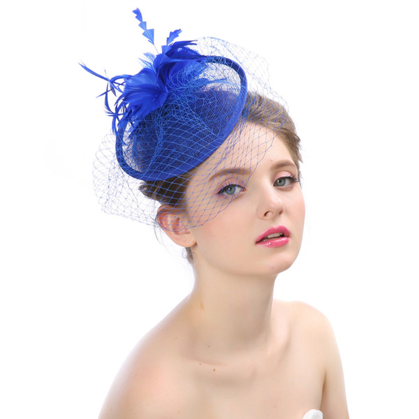 popular 2017 multi-color bridal headdress flowers fascinator hats hair ornaments cap sinamany hats .edding.Kentucky derby