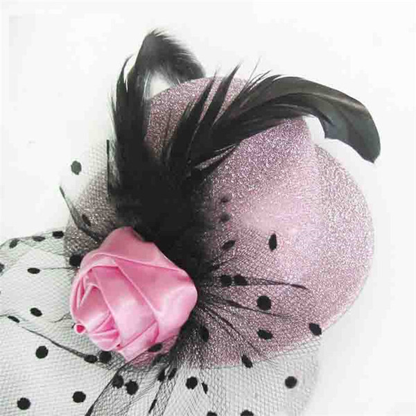 Europe And The United States Outside The Single Party Hats Bride Headdress Feathers Hat Hat Exaggerated British Retro Fashion Hair Accessori