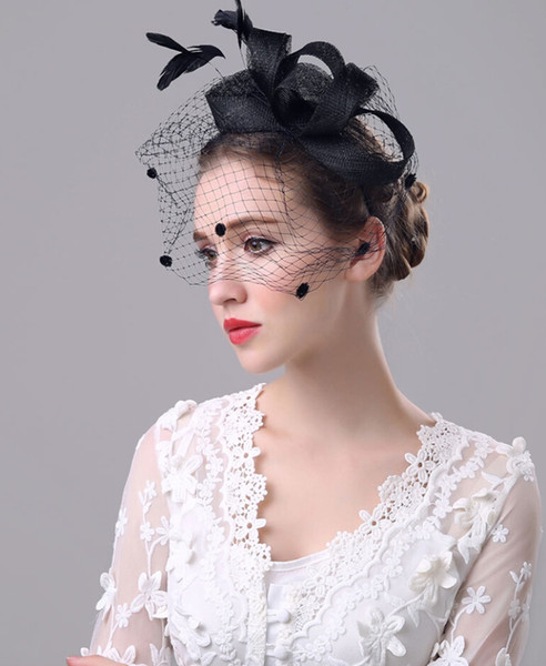 New Arrival Feather Tulle Women Hats For Wedding Party Special Occasion Formal Ladies Tulle Ladies Hats Accessories for Wholesale