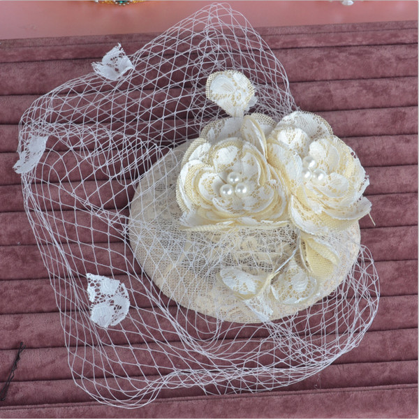 Elegant Wedding Hats for Ladies Bridal Hair Accessories Wedding Hats and Fascinators Handmade Flowers headdress With flowers