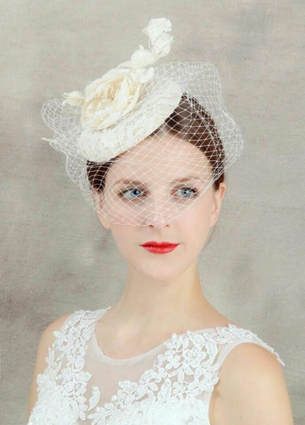 The new hot hand hemp hat headdress flowers wedding dress veil bride jewelry accessories