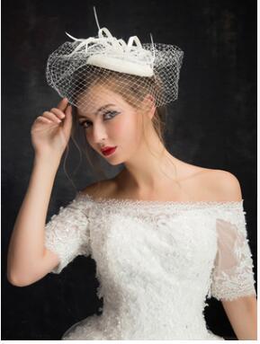 NEW Wedding party bride veil headpieces the bride hat headdress flower bud silk gauze feast stage performance Adult Ceremony Hair Acc