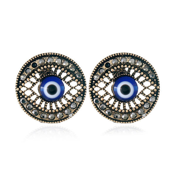 NAIZHU Classic Trendy Devil's Eye Earrings Vintage Wedding Accessories Simplicity Freedom Trend Elegant And Generous Design