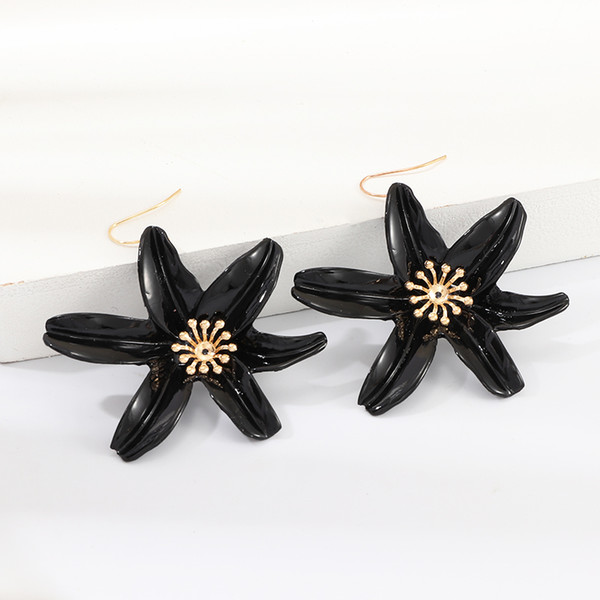 NAIZHU New Wedding Accessories Chinese Classic Style High Quality Resin Earrings Vintage Fashion Simple Creative earrings with flowers