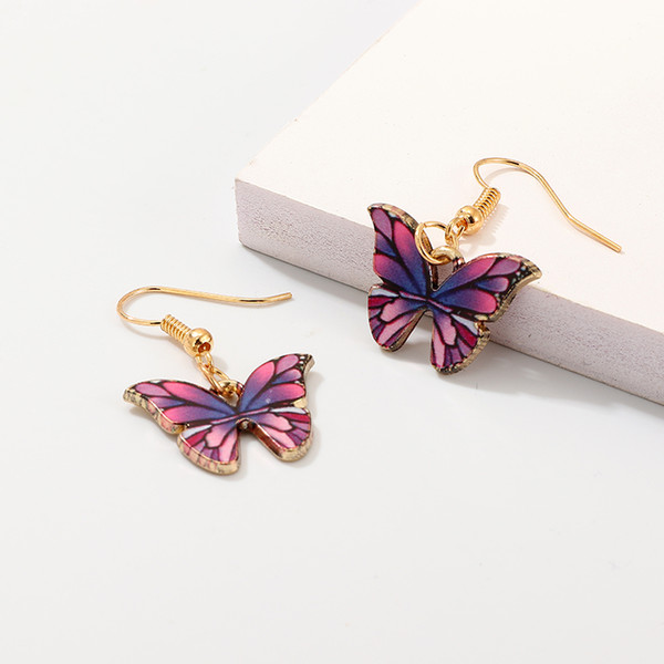 NAIZHU New Earrings Classic Jewelry Wedding Accessories Delicate Butterfly Earrings With Delicate Butterfly Alloy Trendy Earrings