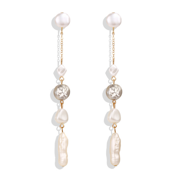 Wedding Accessories Jewelry Irregular Pearl Earrings Mature Charm Unique Design Using Party Engagements Marriage Grand Ceremony