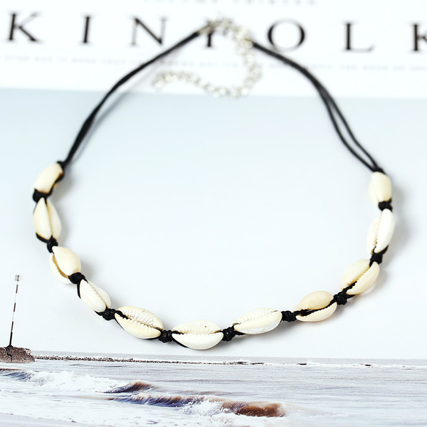 Hand woven shell necklace