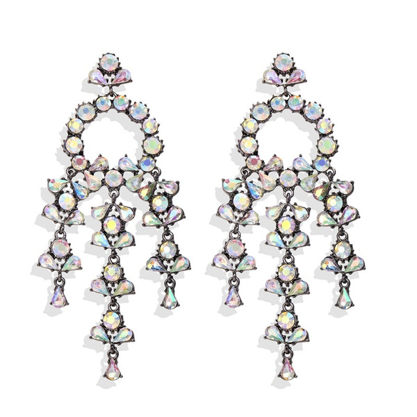 Wedding Accessories Jewelry Diamond Earrings Mature Charm Exaggerated In A Unique Design Using Party Engagements Marriage Grand Ceremony