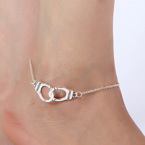 0048 Simple Casual Beach Wedding Accessories Jewelry Popular Creative Beach Foot Ornaments Handcuffs Pattern Ankle Chains