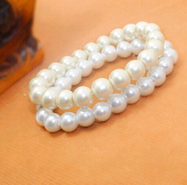 2018 Cheapest Pearls Bride Jewelry Pearl Bracelet Wedding Party Accessory Free Shipping In Stock Evening Prom Party Chain Without Clasp