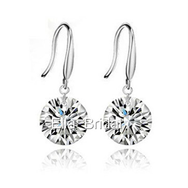 50 Pairs a Lot Hot Shinning Crystal Bridal Jewelry Gorgeous Sparkling Wedding Eardrop Prom Party Event Earbob Evenning Accessories Earrings