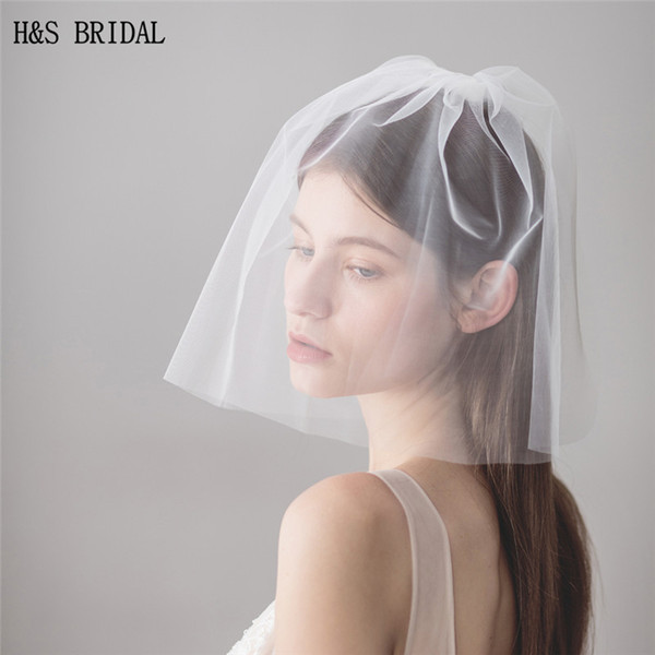 2022new Bachelorette veil blusher Bridal elegant Wedding veils vintage fashion wedding veils with comb cheap