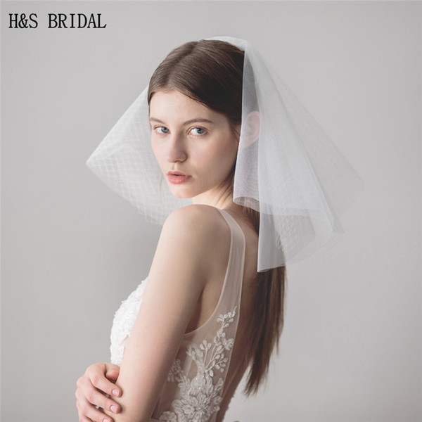 Multi layer 2022new Bachelorette veil Bridal Wedding short Veil vintage fashion wedding veils with comb