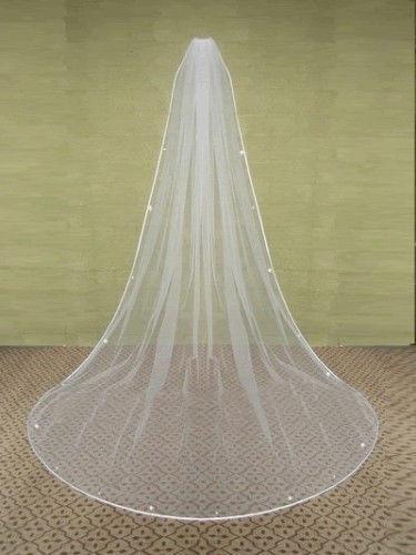 2019 Hot Selling New White Ivory Long One Layer Tulle Wedding Veils Matched Comb Crystals Wedding Bridal Accessories Free Shipping A06