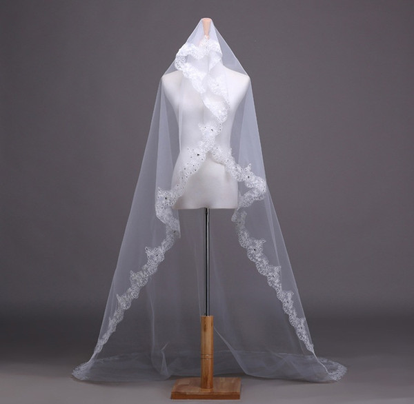 Shanghai Story new fashion wedding bridal veil , high-quality atmospheric veil bridal veil around 2.5 meters TS-18