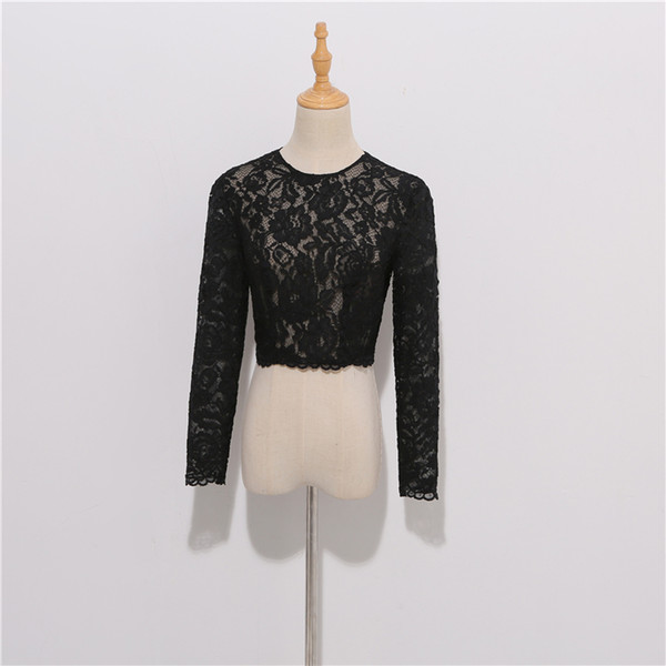 Sexy Black Lace Long Sleeves Boleros Sexy Lace Bridal Jackets New Arrival 2019 Zipper Back(Please notice the size information)