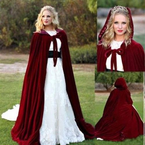 Burgundy Velvet Wraps Wedding Bridal Wear Floor Length For Prom Party Evening Jackets Custom Made