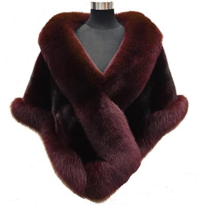 Jane Vini Winter Bridal Faux Wrap Capes Shawls Faux Fur Bolero Coats Wedding Wine Red Jacket Stoles For Evening Party Dress Echarpe Mariage