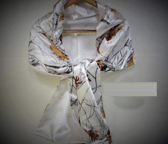 Younth Audlt Bridal Bridemaid Camo Shawl Wedding CAMO Satin Prom Wraps Cover Up