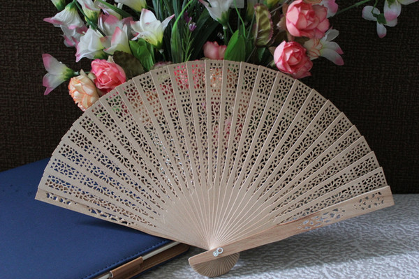 100pcs/lot Free design Chinese handcraft sandalwood hand fan,wedding gifts Fast and Delivery