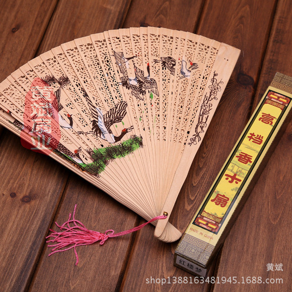 New Wooden Hand Fans Portable Lady Wedding Handmade Folding Fans Wholesale cheap Hand Fans