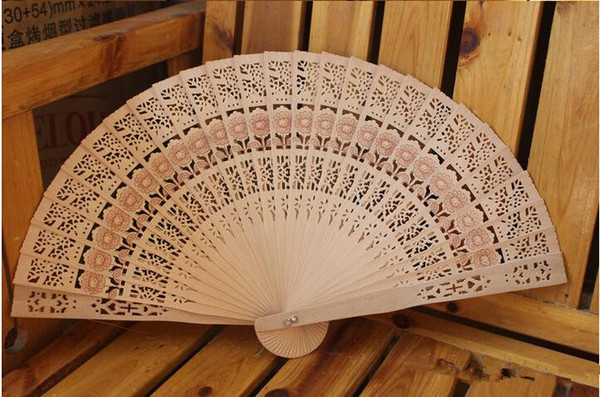 New Wooden Hand Fans Portable Lady Wedding Handmade Folding Fans Cheap Wholesale 50pcs/Lot DHL Free Ship