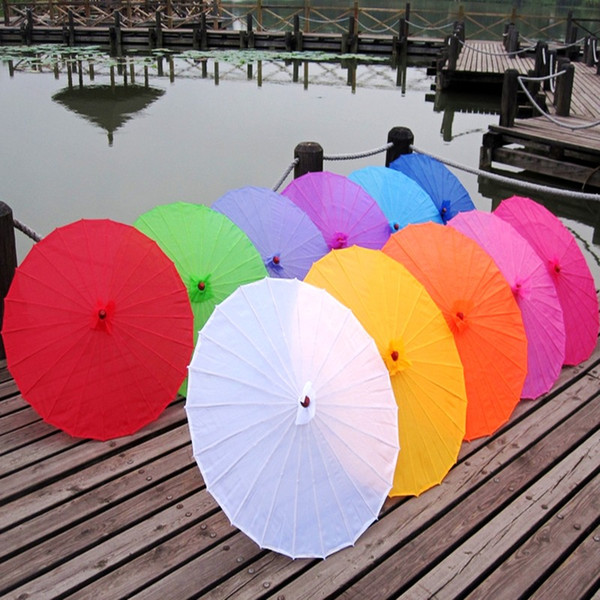 100pcs/lot free shipping Bridal's wedding parasol assorted colors Chinese craft umbrella