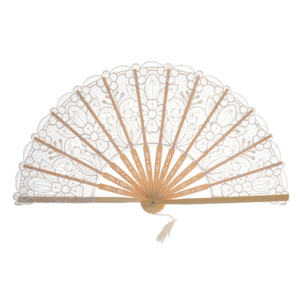 Chinese Style Lace Hand Held Folding Fan Dance Party Birthday Party Decoration Favors Gift Women Dancing Hand Fans Decor