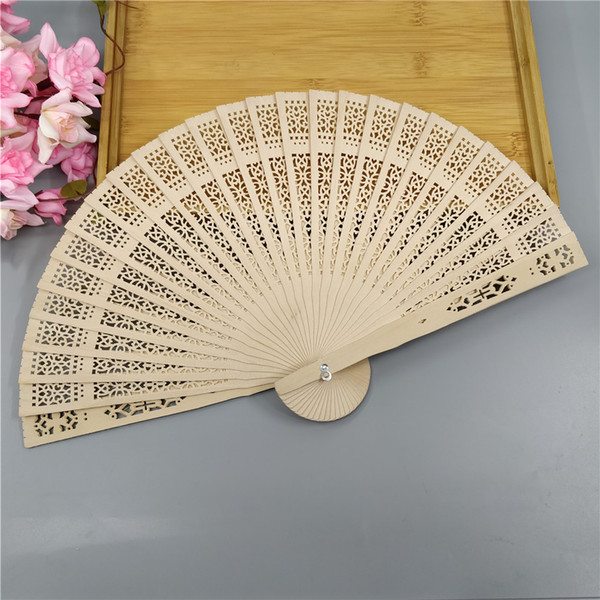 Cheap Chinese Sandalwood Fans Wedding Ladies Hand Fans Advertising and Promotional Folding Wedding Fans Bridal Accessories Wedding Gift Fan