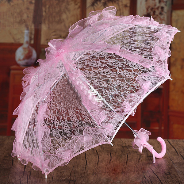 2016 White Lace Umbrella Wedding Decoration Supplies Lace Parasol Umbrellas Wedding Accessories Event Party Supplies Wedding Decorations