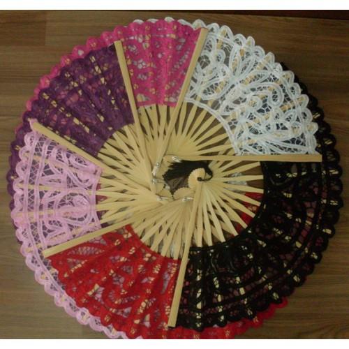 Free shipping 1pcs lot Handmade lace embroidery Battenburg ladies folding hand fans for wedding bridesmaid birthday gifts photo props