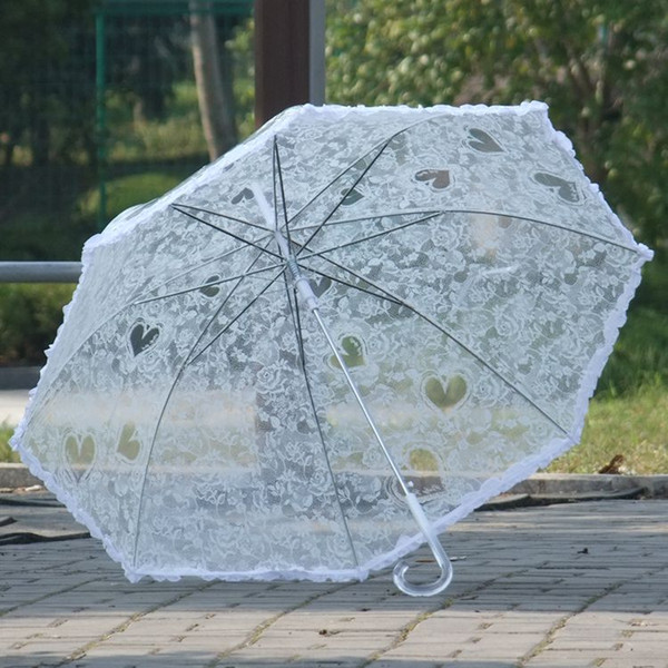 2019 Clear Cute Bubble Deep Dome Umbrella Wind Resistance Arch Umbrella Transparent Mushroom Shaped Weeding Decoration Party Parasol Waterpr